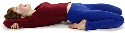 yoga suptavajrasana pose