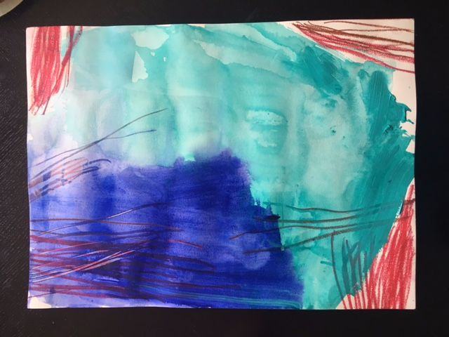 painting by child with autism